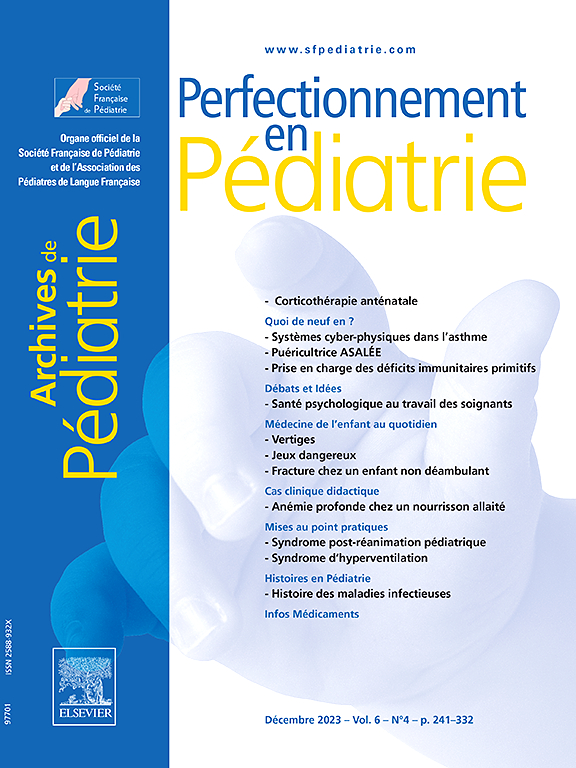 Go to journal home page - Perfectionnement en Pédiatrie